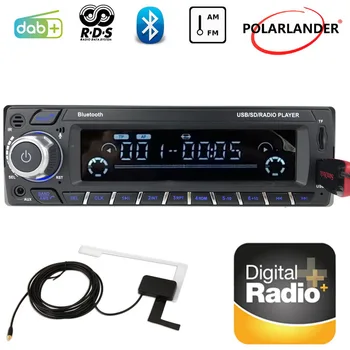 1 Din Automobilio Radijo DAB+RDS, Bluetooth, MP3 Grotuvas, LCD Ekranas, FM USB SD Kortelę Mašina Nauja laisvų Rankų Skaitmeninio Garso App Kontrolės AM / WMA