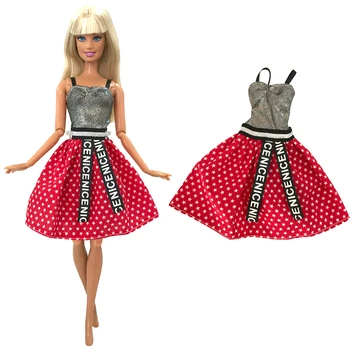 1 Vnt Vasara Trumpa Suknelė Marškiniai Populiariausių Spalvų, Tinka Gimtadienio Barbie Lėlės Dovana Priedai 287D