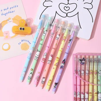12-144pcs Kawaii Sanrio Trinamos Neutralus Pen Mielas Hello Kitty Roller Ball Pen Gelio Rašikliai mokyklinės prekės, Raštinės reikmenys Wholesal