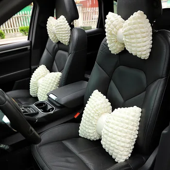 1pcs Automobilio Sėdynės juosmens pagalvę, Komfortą Stilingas neslidus Nėrinių Tekstūros peteliškę Pagalvėlės Pagalvė