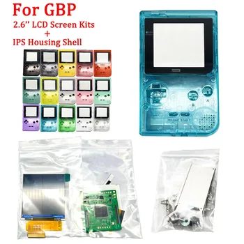 2.6 Colių Originalo Dydis IPS Didelio Ryškumo LCD ekranas su Nauja IPS Shell Nintendo Gameboy Pocket LCD GBP Rinkiniai Su Mygtukais Lipdukai