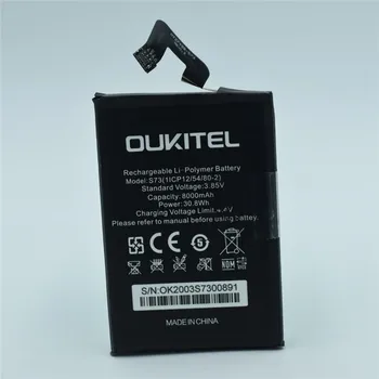 2021 gamybos data OUKITEL kūrimas dp5 baterija 8000mAh Ilgas laukimo laikas, Didelės talpos už OUKITEL S73 baterija