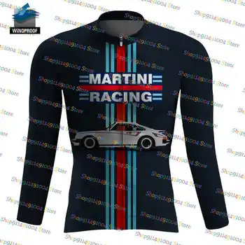 2023 Martini Racing Vėjo Vyrų Vasaros Dviračių Jersey ilgomis Rankovėmis Važinėti Dviračiu, Mtb Maillot Ropa Ciclismo