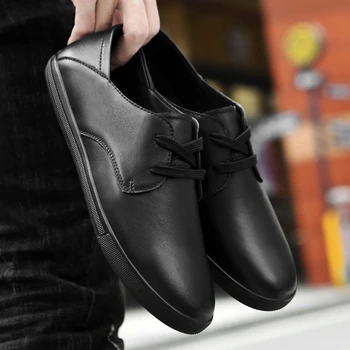 2023 Nauji odiniai batai vyrams vasaros Britų stiliaus atsitiktinis lauko batai