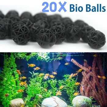 20Pcs Akvariumas Tvenkinys Bio Balls 16mm Žuvų Bako Filtro Žiniasklaidos Jūrų Suma(16mm) Vandens Kokybės Stabilizatorius