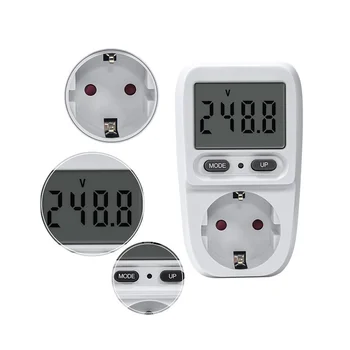 230V-240V Skaitmeninis LCD Galios Matuoklis Wattmeter Lizdo Galios Elektros Skaitiklis BR Matavimo Lizdo Galios Analizatorius ES Plug
