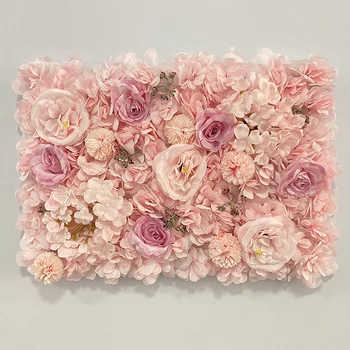 3D Gėlės Sieninės 60x40cm Dirbtinių Gėlių Sienos Fone Šilko Rose Kilimėlis Namuose Šalis Vestuvių Fonas Dekoro Gėlių Sienos