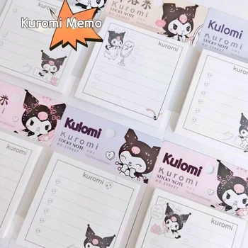 4pcs Sanrio Kuromi Aikštėje Sticky Notes Animacinių filmų Anime Šeimos Sticky Notes 60 Puslapių Studentų Kawaii Pastabas Vaikams, Mielas Dovanas