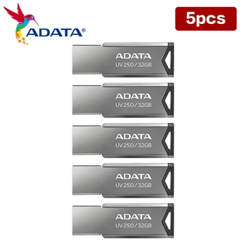 5vnt/daug 100% Originalus ADATA UV250 USB Flash Drive CLASSIC 32GB 64GB USB 2.0 Metalo Pendrive Mini U Disko Atminties USB Stick