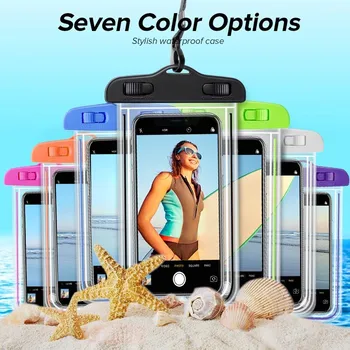 6.5 colių atsparus Vandeniui Telefono dėklas Skirtas iPhone 14 13 12 Pro Max Atveju IPX8 Plaukti Mobiliojo Padengti Krepšys 