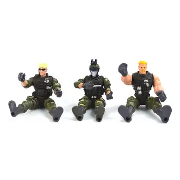 6 Policijos Vyrų Kareiviai su Modelio Vaikams Žaisti Veiksmų Skaičius, Žaislai, Dovanos