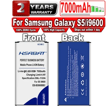 7000mAh Baterija Samsung Galaxy S5 EB-BG900BBC SV i9600 i9602 i9605 G900F G900T G9008V G9009D G9009W G9006W G900