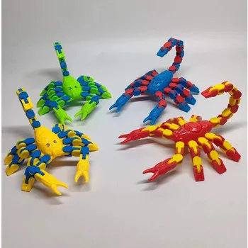 Atsitiktinis 1 Vnt Naujovė Įtempių Įvairių Grandinės Skorpionas Grandinės Takelį Streso mažinimo Kūrybos Vaikams Žaislai Didmeninė sąnarių judrumą