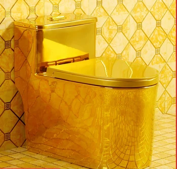 Auksinis tualetas sifonas super sukama didelio skersmens vandens taupymo silent tualeto vietos auksinis tualetas mažas vonios kambarys