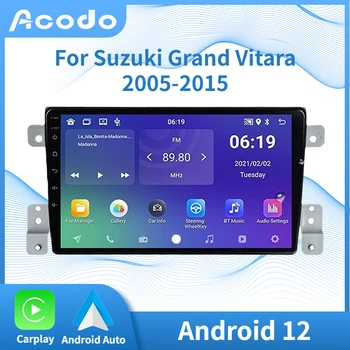 Automobilio Radijas Acodo Android Grotuvas, Suzuki grant Vitara 2005 - 2015 Carplay GPS, 