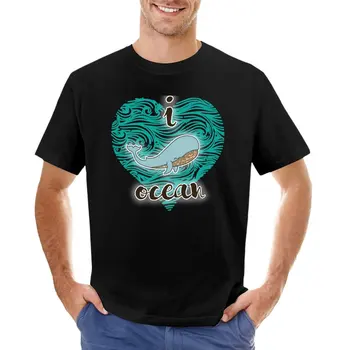 aš myliu vandenyno (laimingas banginis) Vandenynas, T-Marškinėliai, greitas džiovinimas, marškiniai, didingas, marškinėliai vintage marškinėliai custom t shirt mens drabužiai