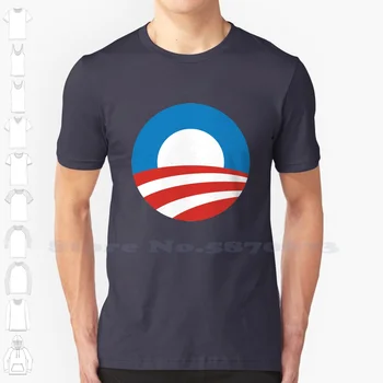 B. Obama Logotipas Atsitiktinis Streetwear Spausdinimo Logo T Shirt Grafikos 100% Medvilnė Tee