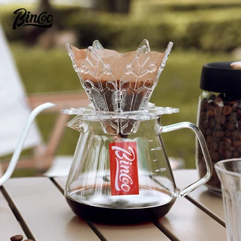 BINCOO Vertus-paruošta Kava Bendrinimo Puodą Nustatyti Lankstymo Snaigės Filtras Puodelio Kavos Rinkinys 