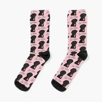 Black Lab Mama Kojinės vyriškos kojinės su spausdinimo valentino dovanų idėjos kojinių vyrams neleidžiančioms slysti futbolo kojinės