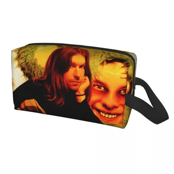 Custom Aphex Twin Kelionės Kosmetikos Krepšys Moterims, Tualetinių Reikmenų Makiažas Organizatorius Lady Grožio Saugojimo Dopp Rinkinys