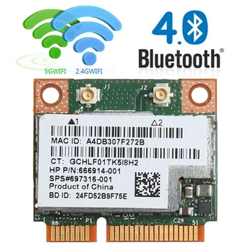 Dvigubos Juostos 300Mbps BCM943228HMB Už Bluetooth4.0 802.11 a/b/g/n Wifi Bevielio ryšio Kortelės Pusė Mini PCI-E Sąsiuvinis Wlan 2.4 G/5 ghz Adapteris