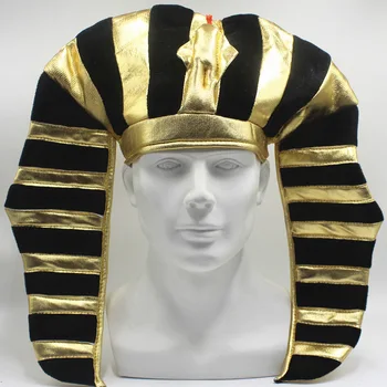 Egipto Faraonas Skrybėlę Karalius Tuts Faraonas Šalis Skrybėlę Egipto Kostiumai, Rekvizitas, Helovyno Cosplay Šalis, Aksesuarai Moterims, Vyrams