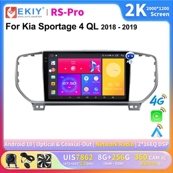 EKIY 2K Ekrano CarPlay Radijo Kia Sportage 4 QL 2018-2019 