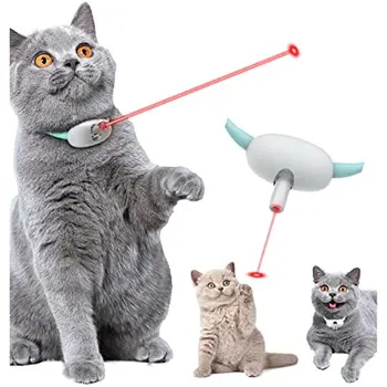 Elektros Smart Juokingas Apykaklės Kitten Juokingas Kačių Antkaklis Nešiojami Lazerio Kačių Žaislai Lectronic Mokymo Žaislas Antkakliai Katė Prekes