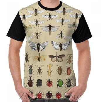 Entomologijoje Vabzdžių tyrimai surinkimo Grafinis T-Shirt vyrai viršūnes tee moterims marškinėliai vyrams juokinga spausdinti O-kaklo trumpomis Rankovėmis tshirts