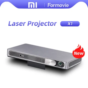Fengmi Lazerinis Projektorius 1080P FULL HD 1400 ANSI liumenų Mini Nešiojamieji Beamer Namų kino Teatro įmontuota Baterija Formovie X1