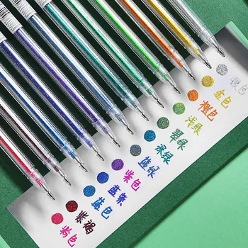 Flash gelio rašiklis spalvos gelio rašiklis blizga grafiti multi-color pažymėkite žymekliu studentų žymeklis studentų meno reikmenys raštinės reikmenys