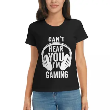 Gali T Hear You, I M Žaidimų Marškinėliai Juokinga Gamerthkg žaidėjus t shirts Judėjimo Juoda Kūrybos Marškinėlius Aukštos kokybės Namų JAV Dydis