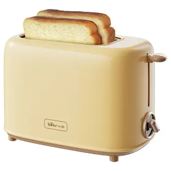 Geltona/Žalia Skrudinimo Duonos Kepimas Mašina Sandwich Maker 2Slices Pusryčiai Automatinė 6gears padarinių Dvigubo Pusėje, Šildymo