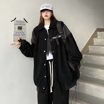 Gidyq Moterų Velvetas Beisbolo Striukė Rudens Korėjos Mados Kratinys Prarasti Viršutiniai Moterų Atsitiktinis Visų Rungtynių Streetwear Palto Nauja