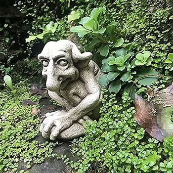 Gotikos Troll Skulptūra Gargoyle Statula Patalpų Lauko Dekoro Originalus Įnoringas Kiemo Helovinas Sodo Puošmena