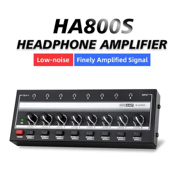 HA800S Stereo/mono perjungimo Ultra-Kompaktinės Garso Stiprintuvas, 8 Kanalų Mini Stereo Ausinių Stiprintuvo Atnaujintas stiprintuvas