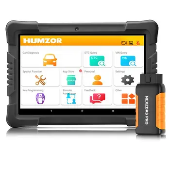 Humzor NexzDAS Pro 9.6 colių Tablet Visą Sistemą Auto Diagnostikos Įrankis OBD2 Skaneris Automobilių Kodas Reader su IMMO/ABS/EPB/SAS