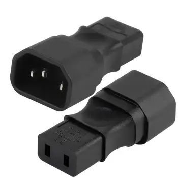 IEC 320 3 C14 Male Plug-C9 Moterų Lizdas Maitinimo Extension Adapter UPS