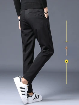 Iki 2023 M. Rudens Žiemos Ziajać Kostiumas Aukštos Kokybės Vyrai, Verslo Slim Suknelė Kelnės Streetwear Oficialią Mados Socialinės Atsitiktinis Kelnės Z175