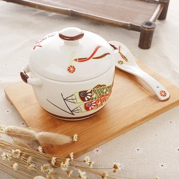 Japonų Keramikos Paukščio Lizdą Troškinys Puodą Vandens Atskirtas Troškinys Puodą Sriubos Dubenys Namų KitchenTableware Prekes