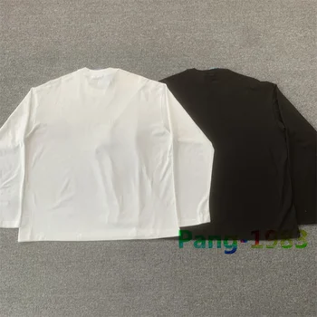 Juoda Balta Cole Buxton Long Sleeve T-shirt Vyrai Moterys 1:1 Aukštos Kokybės Minimalistinio Siuvinėjimas Logotipas Marškinėliai Kieto Basic Tee Viršų