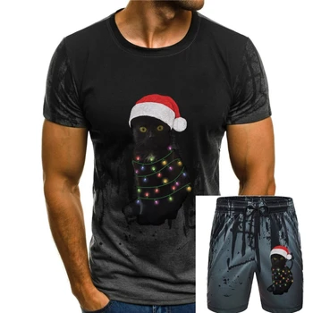 Juodos spalvos marškinėlius kalėdų šviesos Gimtadienio marškinėliai dovana Vyrams Moterims vaikas TShirtCartoon marškinėliai vyrams Unisex Naujas Mados marškinėlius