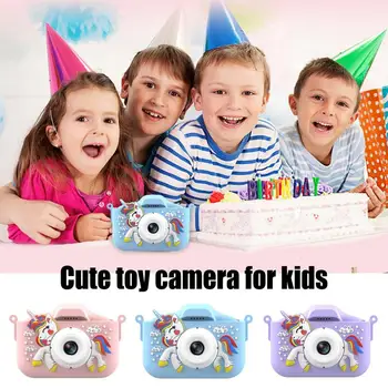 Kamera Žaislas, Skirtas Vaikams Mielas Vaikams Selfie Kamera 1080P HD Skaitmeninė Vaizdo Kamera Nešiojamų Toy Kamera Vaikams Selfie Kamera