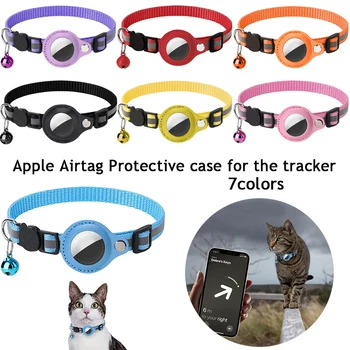 Kačių Antkaklis Su Varpeliu Atspindintis Nailonas Antkaklio Šunų GPS Finder Anti-lost Vietą Tracker Pet Apsaugos Atveju Produkto Priedų