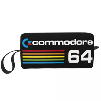 Kelionės Commodore 64, Tualetinių Reikmenų Krepšys Nešiojamų C64 Amiga Kompiuterio Kosmetikos Makiažas Organizatorius Moterų Grožio Saugojimo Dopp Rinkinio Dėžutė