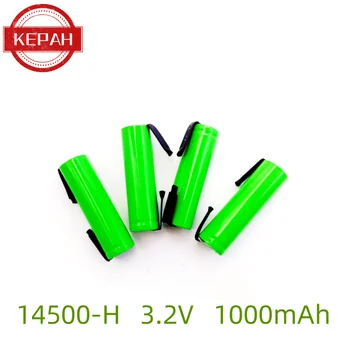 KEPAH 14500 ličio-jonų baterijos, kurių bendras, AA baterijos, žibintuvėlis žibintų ir ličio bateriją, 1000mAh, 3.2 V