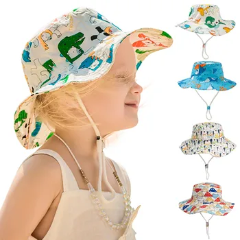 Kepurės Reguliuojamas Spausdinti Žvejys Vaikų Skrybėlę Baseino Kūdikių Apsaugos Nuo Saulės, Skrybėlę Mielas Kepuraičių Sombrero Hombre