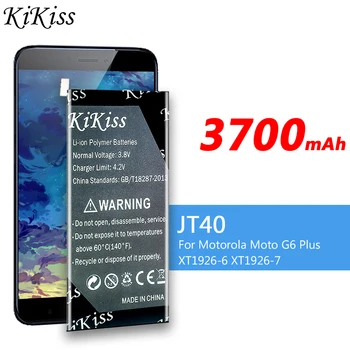 KiKiss 3700mAh Didelės Talpos Bateriją JT40 Už Motorola Moto G6 Plius G6Plus XT1926-6 XT1926-7