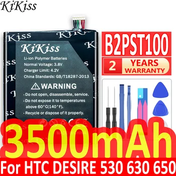 KiKiss Aukštos Kokybės Baterija HTC Desire 628 630 650 530 D530U B2PST100 3500mAh Baterijas + Nemokamas Įrankiai