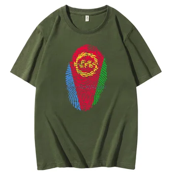 Klasikiniai marškinėliai vyrams Eritrėja vėliava, atspaudų, piešimo, grafikos t medvilnės marškinėliai trumpomis rankovėmis t-shirt Harajuku vyriški drabužiai